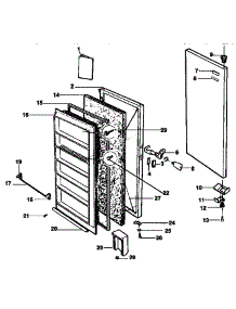 Door Parts parts for Kenmore Freezer 253.9230411 (2539230411, 253 9230411) from AppliancePartsPros.com