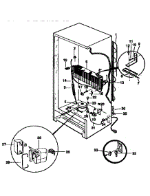 Unit Parts parts for Kenmore Freezer 253.9230411 (2539230411, 253 9230411) from AppliancePartsPros.com