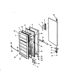 Door Parts parts for Kenmore Freezer 253.9234114 (2539234114, 253 9234114) from AppliancePartsPros.com