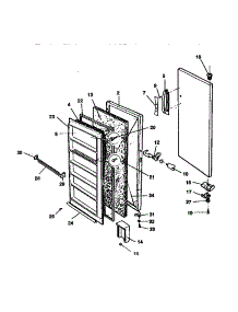 Door Parts parts for Kenmore Freezer 253.9234314 (2539234314, 253 9234314) from AppliancePartsPros.com