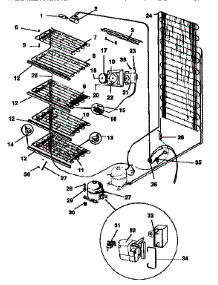 Unit parts for Kenmore Freezer 253.9234385 (2539234385, 253 9234385) from AppliancePartsPros.com