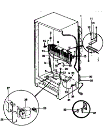 Unit Parts parts for Kenmore Freezer 253.9235410 (2539235410, 253 9235410) from AppliancePartsPros.com