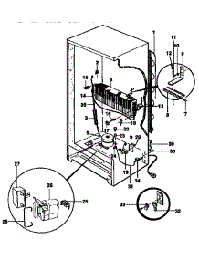Unit Parts parts for Kenmore Freezer 253.9235411 (2539235411, 253 9235411) from AppliancePartsPros.com