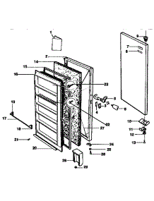 Door Parts parts for Kenmore Freezer 253.9235411 (2539235411, 253 9235411) from AppliancePartsPros.com