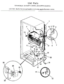 Unit parts for Kenmore Freezer 253.9235711 (2539235711, 253 9235711) from AppliancePartsPros.com