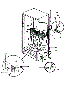 Unit Parts parts for Kenmore Freezer 253.9235712 (2539235712, 253 9235712) from AppliancePartsPros.com