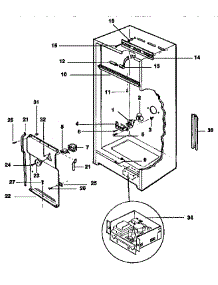 Liner Parts parts for Kenmore Freezer 253.9235712 (2539235712, 253 9235712) from AppliancePartsPros.com