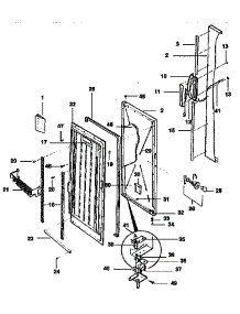 Door Parts parts for Kenmore Freezer 253.9235712 (2539235712, 253 9235712) from AppliancePartsPros.com