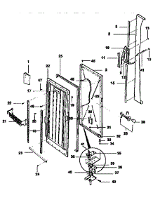 Door Parts parts for Kenmore Freezer 253.9235713 (2539235713, 253 9235713) from AppliancePartsPros.com