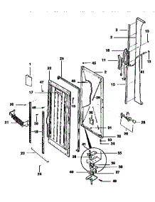 Door parts for Kenmore Freezer 253.9235716 (2539235716, 253 9235716) from AppliancePartsPros.com