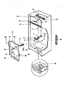 Liner parts for Kenmore Freezer 253.9235786 (2539235786, 253 9235786) from AppliancePartsPros.com