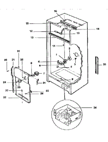 Liner parts for Kenmore Freezer 253.9235787 (2539235787, 253 9235787) from AppliancePartsPros.com