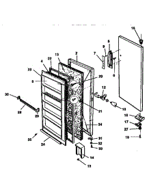 Door Parts parts for Kenmore Freezer 253.9237382 (2539237382, 253 9237382) from AppliancePartsPros.com