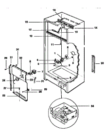 Liner Parts parts for Kenmore Freezer 253.9239712 (2539239712, 253 9239712) from AppliancePartsPros.com