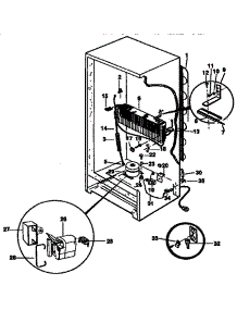 Unit Parts parts for Kenmore Freezer 253.9239713 (2539239713, 253 9239713) from AppliancePartsPros.com