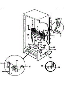 Unit Parts parts for Kenmore Freezer 253.9239714 (2539239714, 253 9239714) from AppliancePartsPros.com