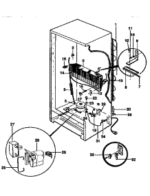 Unit Parts parts for Kenmore Freezer 253.9239782 (2539239782, 253 9239782) from AppliancePartsPros.com
