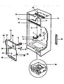Liner Parts parts for Kenmore Freezer 253.9239783 (2539239783, 253 9239783) from AppliancePartsPros.com