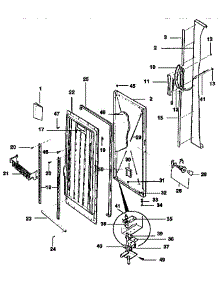 Door Parts parts for Kenmore Freezer 253.9239784 (2539239784, 253 9239784) from AppliancePartsPros.com