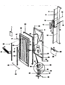 Door Parts parts for Kenmore Freezer 253.9239785 (2539239785, 253 9239785) from AppliancePartsPros.com