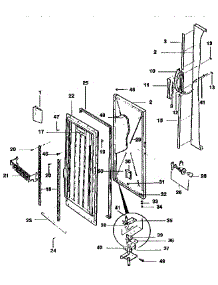 Door parts for Kenmore Freezer 253.9239786 (2539239786, 253 9239786) from AppliancePartsPros.com