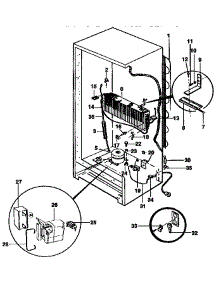 Unit Parts parts for Kenmore Freezer 253.9240410 (2539240410, 253 9240410) from AppliancePartsPros.com