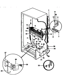 Unit Parts parts for Kenmore Freezer 253.9244410 (2539244410, 253 9244410) from AppliancePartsPros.com