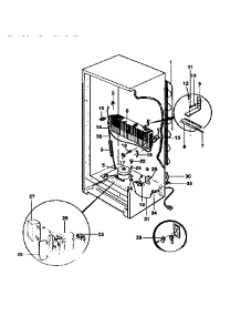 Unit Parts parts for Kenmore Freezer 253.9244411 (2539244411, 253 9244411) from AppliancePartsPros.com