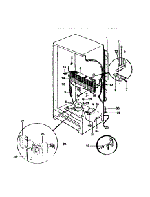 Unit Parts parts for Kenmore Freezer 253.9246411 (2539246411, 253 9246411) from AppliancePartsPros.com