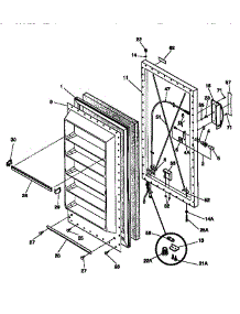 Door parts for Kenmore Freezer 253.9251310 (2539251310, 253 9251310) from AppliancePartsPros.com
