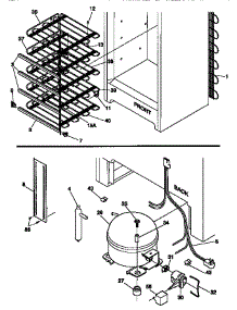System parts for Kenmore Freezer 253.9251310 (2539251310, 253 9251310) from AppliancePartsPros.com