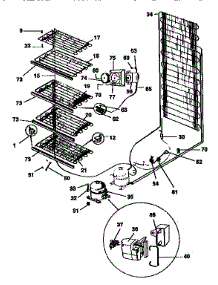 Unit parts for Kenmore Freezer 253.9252110 (2539252110, 253 9252110) from AppliancePartsPros.com