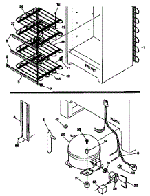 System parts for Kenmore Freezer 253.9252210 (2539252210, 253 9252210) from AppliancePartsPros.com