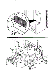 System parts for Kenmore Freezer 253.9260411 (2539260411, 253 9260411) from AppliancePartsPros.com