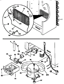 System parts for Kenmore Freezer 253.9260412 (2539260412, 253 9260412) from AppliancePartsPros.com