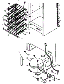 System parts for Kenmore Freezer 253.9261110 (2539261110, 253 9261110) from AppliancePartsPros.com