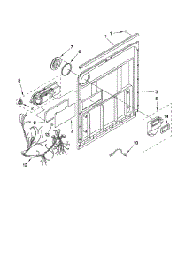 Inner Door Parts parts for Kenmore Dishwasher 665.13473K902 (66513473K902, 665 13473K902) from AppliancePartsPros.com