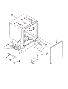 Tub And Frame Parts parts for Kenmore Dishwasher 665.13479K900 (66513479K900, 665 13479K900) from AppliancePartsPros.com