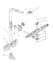 Upper Wash And Rinse Parts parts for Kenmore Dishwasher 665.13483K900 (66513483K900, 665 13483K900) from AppliancePartsPros.com