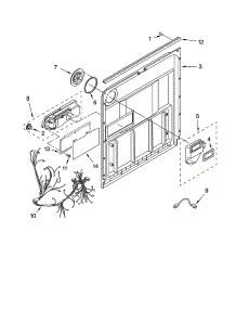 Door And Latch Parts parts for Kenmore Dishwasher 665.13483K900 (66513483K900, 665 13483K900) from AppliancePartsPros.com