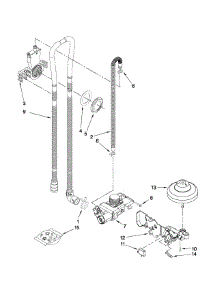 Fill And Overfill Parts parts for Kenmore Dishwasher 665.13483K902 (66513483K902, 665 13483K902) from AppliancePartsPros.com