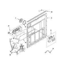 Door And Latch Parts parts for Kenmore Dishwasher 665.13489K903 (66513489K903, 665 13489K903) from AppliancePartsPros.com