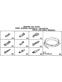 Wiring And Wiring Terminals parts for Kenmore Range 628.3528110 (6283528110, 628 3528110) from AppliancePartsPros.com