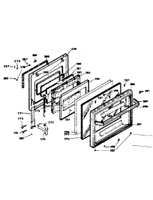 Door Assembly (For Model 628.3538550) parts for Kenmore Range 628.3528510 (6283528510, 628 3528510) from AppliancePartsPros.com