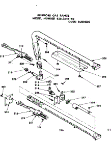Oven Burners parts for Kenmore Range 628.3548150 (6283548150, 628 3548150) from AppliancePartsPros.com