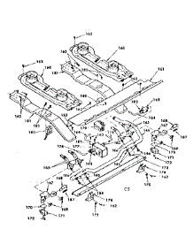 Top Burners Assembly parts for Kenmore Range 628.3567816 (6283567816, 628 3567816) from AppliancePartsPros.com