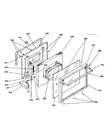 Door parts for Kenmore Range 628.3567896 (6283567896, 628 3567896) from AppliancePartsPros.com