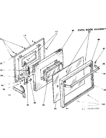 Oven Door Assembly parts for Kenmore Range 628.4297590 (6284297590, 628 4297590) from AppliancePartsPros.com
