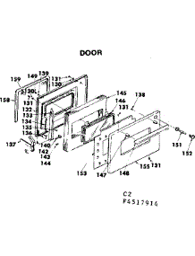 Door parts for Kenmore Range 628.4517914 (6284517914, 628 4517914) from AppliancePartsPros.com