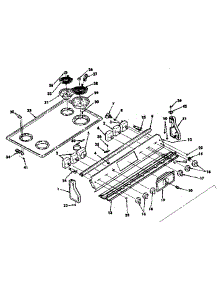 Control Panel And Cooktop Assemblies parts for Kenmore Range 628.4518011 (6284518011, 628 4518011) from AppliancePartsPros.com